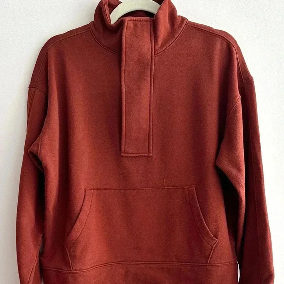 A New Day Quarter Zip Jacket, Brown/Copper, Size Medium - Picture 4 of 16